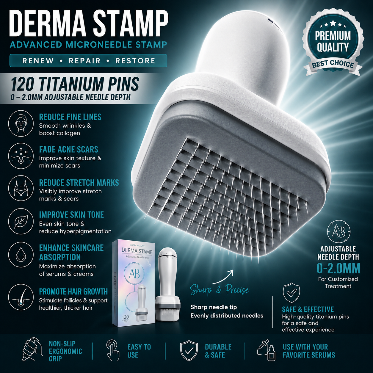 BioStamp — 120 Titanium Pins